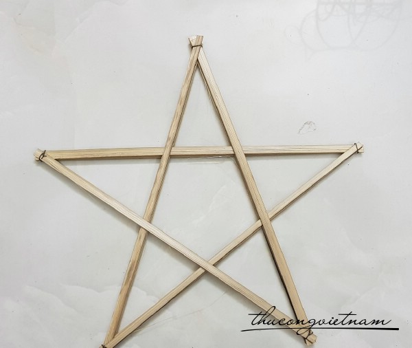 Khung lồng đèn ngôi sao - 20cm